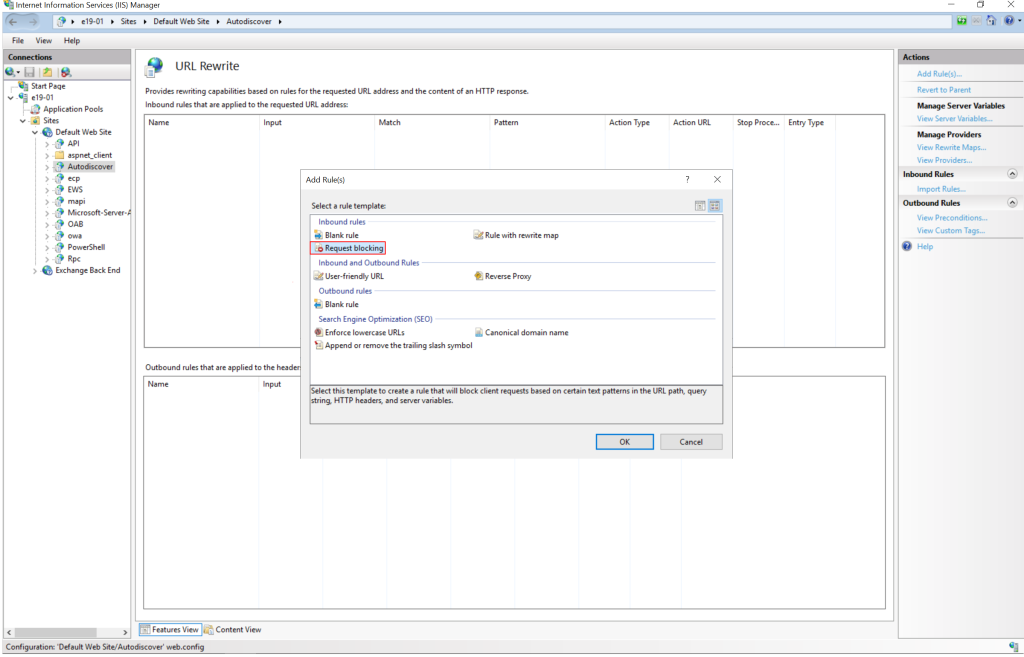 Figure 3: Add Rule(s) dialogue box